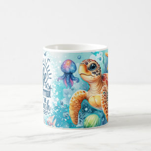 Das Leben am Strand ist besser Kaffeetasse