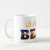 Das Leben am Strand ist besser Kaffeetasse (Links)
