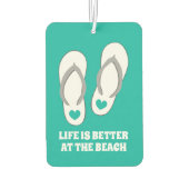 Das Leben am Strand ist besser, niedliche Autofris Autolufterfrischer (Rückseite)