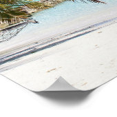 Das Leben am Strand ist besser Poster (Ecke)