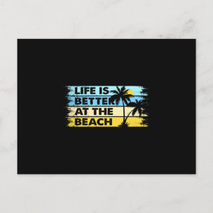 Das Leben am Strand ist besser Postkarte