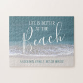 Das Leben am Strand ist besser Puzzle (Horizontal)