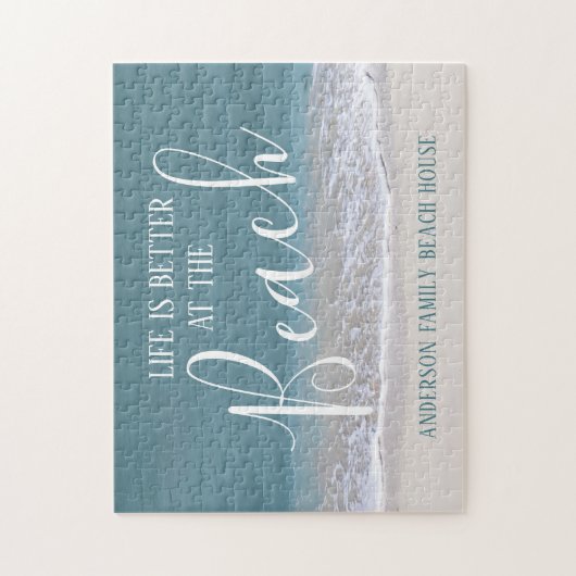 Das Leben am Strand ist besser Puzzle (Vertikal)