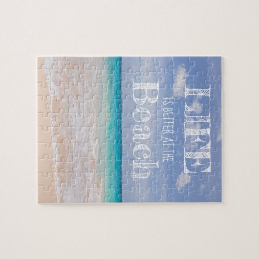 Das Leben am Strand ist besser Puzzle (Horizontal)