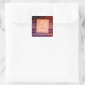 Das Leben am Strand ist besser Quadratischer Aufkleber (Tasche)