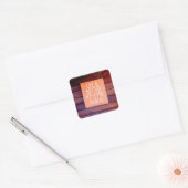 Das Leben am Strand ist besser Quadratischer Aufkleber (Umschlag)