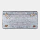 Das Leben am Strand ist besser Schreibtischunterlage (Vorderseite)