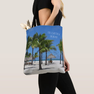 Das Leben am Strand ist besser Tasche