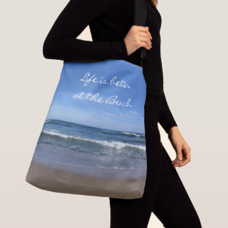 Das Leben am Strand ist besser Tragetaschen Mit Langen Trägern
