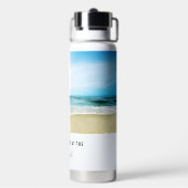 Das Leben am Strand ist besser Trinkflasche (Hinten)