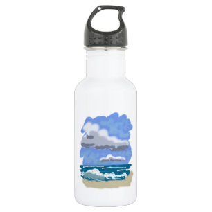 Das Leben am Strand ist besser Trinkflasche