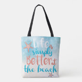 Das Leben am Strand ist einfach besser | Tasche (Rückseite)