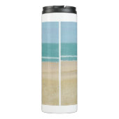 Das Leben am Strand ist großartig, die Ozeane und Thermosbecher (Rückseite)