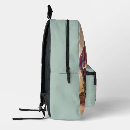 Das Leben am Strand ist schöner Bedruckter Rucksack (Links)