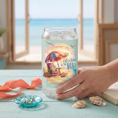 Das Leben am Strand ist schöner Dosenglas
