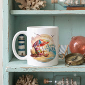 Das Leben am Strand ist schöner Kaffeetasse