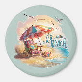 Das Leben am Strand ist schöner Magnet (Vorne)