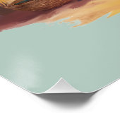 Das Leben am Strand ist schöner Poster (Ecke)