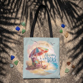 Das Leben am Strand ist schöner Tasche