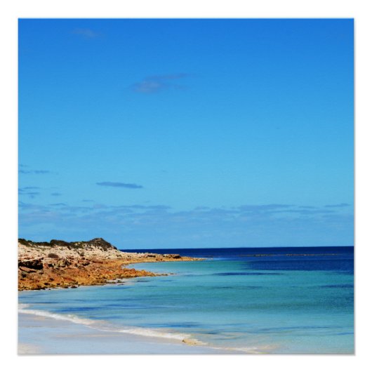 Das Leben am Strand ist Spaß, glänzendes Poster (Vorderseite)
