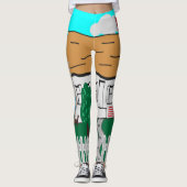 Das Leben am Strand Leggings (Vorderseite)