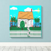 Das Leben am Strand Leinwanddruck (Insitu (Holzboden))