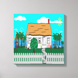 Das Leben am Strand Leinwanddruck