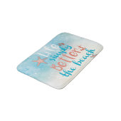 Das Leben am Strand mit Starfish ist einfach besse Badematte (Schrägansicht)