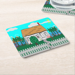 Das Leben am Strand Rechteckiger Pappuntersetzer