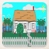 Das Leben am Strand Rechteckiger Pappuntersetzer (Vorderseite)