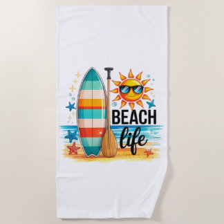 Das Leben am Strand Strandtuch