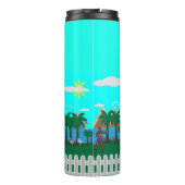 Das Leben am Strand Thermosbecher (Rückseite)