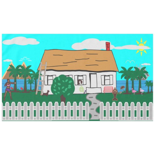 Das Leben am Strand Tischdecke (Vorderseite (Horizontal))