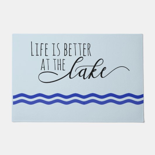 Das Leben am Tor Mat-See ist besser Fußmatte (Vorderseite)