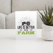 Das Leben auf dem Bauernhof ist besser Karte