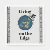 Das Leben auf dem Edge Paper Napkin Serviette (Vorderseite)