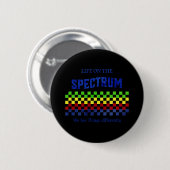 Das Leben auf dem Spektrum, das wir anders sehen, Button (Vorne & Hinten)