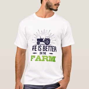 Das Leben auf dem T - Shirt der Landwirtschaft ist
