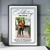 Das Leben auf der Beerdigung des Schwarzen Fotos Poster