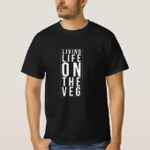 Das Leben auf der VegFunny Vegan T-Shirt (Vorderseite)