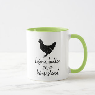 Das Leben auf einem Landgut ist besser - Vintage-K Tasse