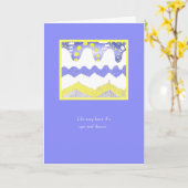 Das Leben auf Periwinkle Inspiration Karte (Gelbe Blume)