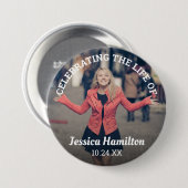 Das Leben | Beerdigung-Foto Button (Vorne & Hinten)