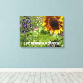 Das Leben begann in einem Garten Leinwanddruck (Insitu (Holzboden))