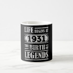 Das Leben beginnt 1931, die Geburt der Legende 90. Kaffeetasse