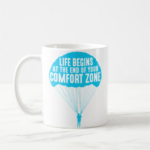 Das Leben beginnt am Ende deiner Komfortzone Lusti Kaffeetasse