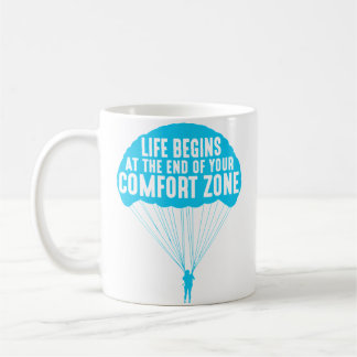 Das Leben beginnt am Ende deiner Komfortzone Lusti Kaffeetasse