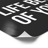 Das Leben beginnt am Ende Ihrer Komfortzone Poster (Ecke)