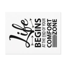 Das Leben beginnt am Ende Ihrer Komfortzone Spruch