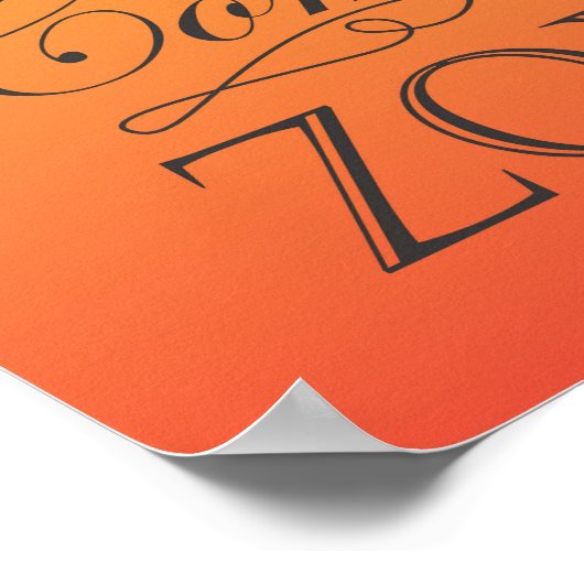 Das Leben beginnt am Ende Ihres Komfort-Zone-Zitat Poster (Ecke)